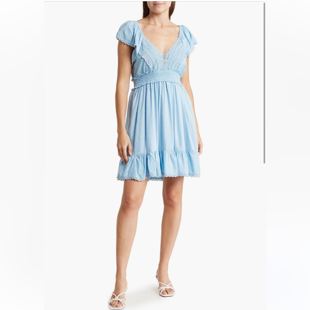 Angie Light Blue Mini Dress - New with tags - Large